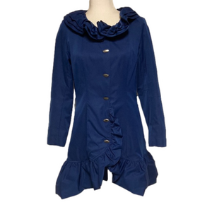 Samuel Dong Ruffle Coat Dress